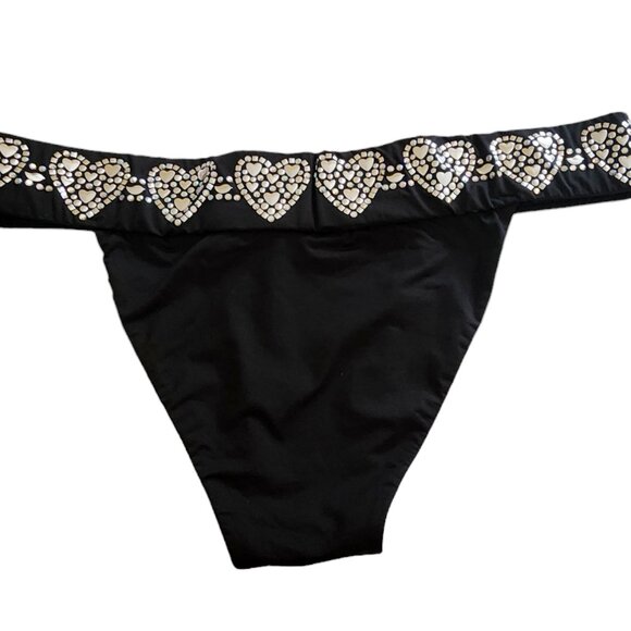 RARE Vintage Beach Bunny Heart Jewel and Sequins Bikini Bottom - Picture 12 of 14